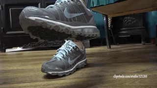 BaiXue's Dirty socks and Nike sneakers
