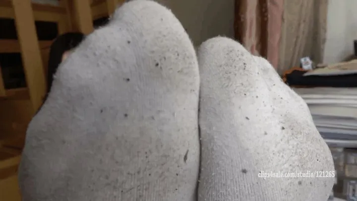 Xiangwen dirty socks feet joi