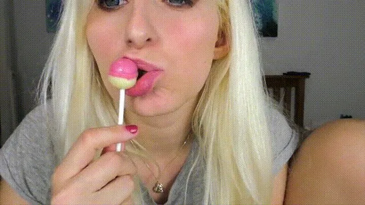 Lollipop llicking tease