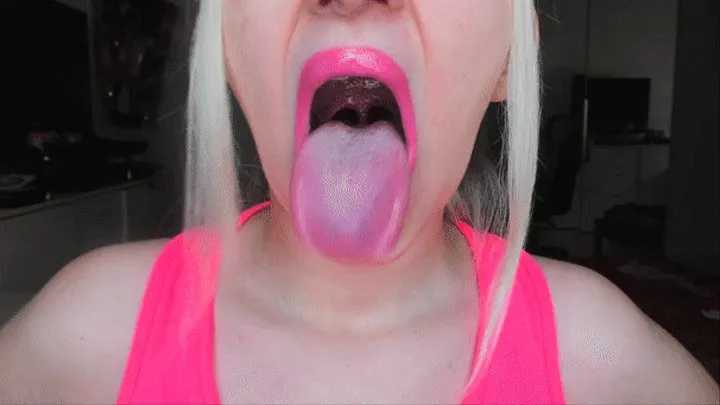 Wet and Long Tongue Tease