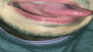 Moist Pink Tongue licking Pink Lips