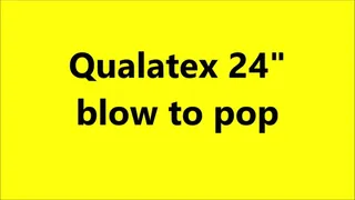 Qualatex 24" crystal yellow print blow to pop