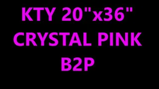 KTY 20"x36" crystal clear blow to pop