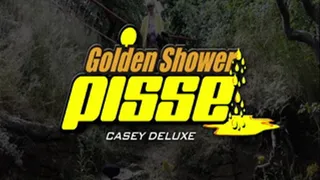 Casey pisses the grass