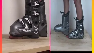 Ski Boots Cock Crush and Shoejob with cum I Mean Girls*