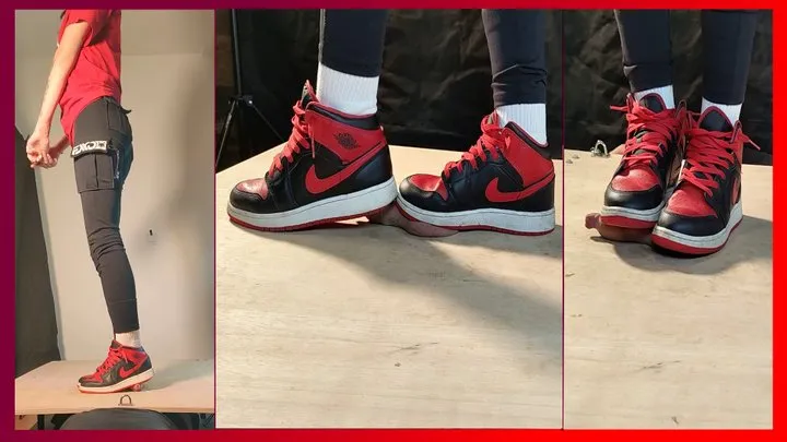 Red Nike Jordans Cock Crush and Humiliation with Smoking I Zusje