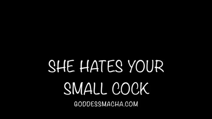 She Hates Your Small Cock