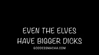 Even The Elves Have Bigger Dicks Than You