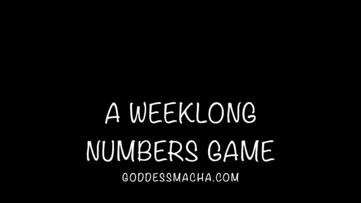 A Week Long Numbers Game