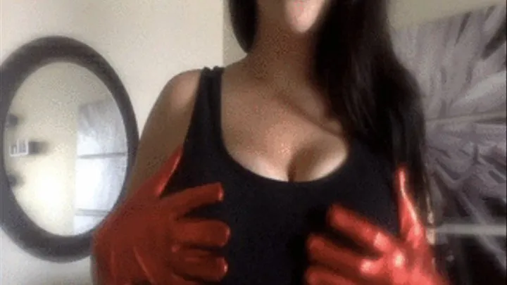 Shiny Red Gloves You Love