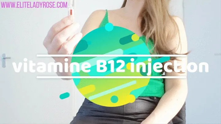 Vitamine b12 injection asmr