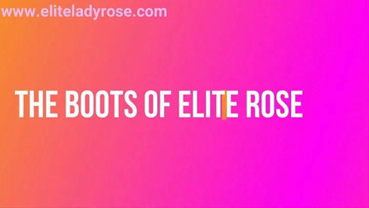 Boots of Elite Rose