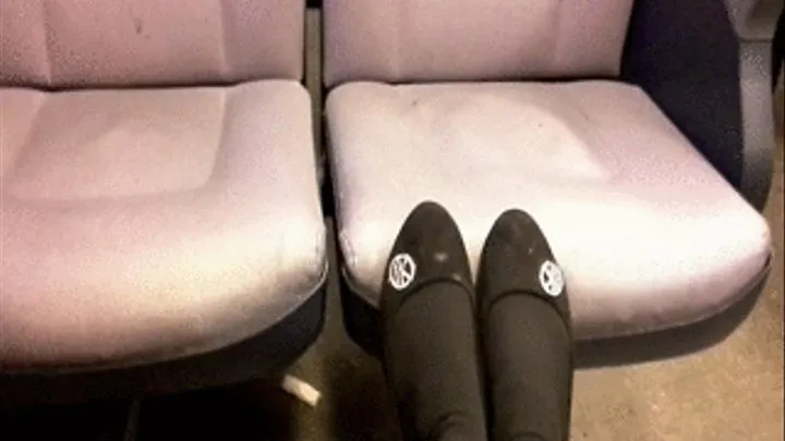 ballet flats in train