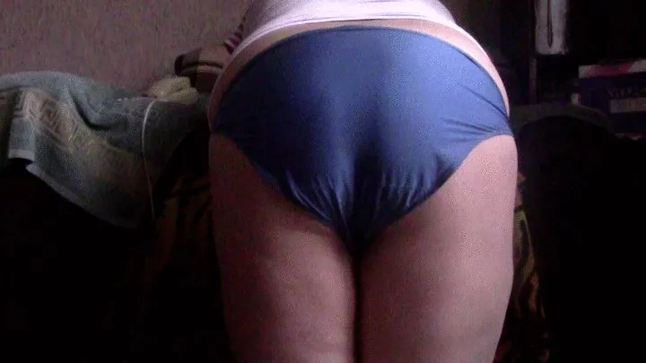 Oxana Blue Satin Panty Farts