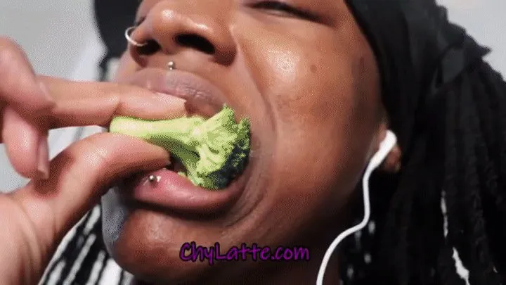 Eating Crunchy Veggies with My Mouth Open