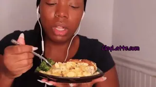 Eating Dinner with My Mouth Open - Teeth fetish, mouth fetish, chewing, eating, vore