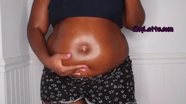 Big Oily Belly Bouncing - Belly jiggle, belly fetish