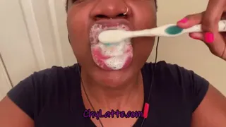 Daily Toothbrushing - Teeth Fetish, Mouth Fetish, Spit Fetish