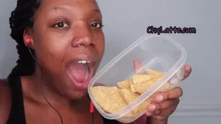 Chip Crunching - Eating and Chewing with My Mouth Open - Mouth Fetish