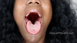 MY FIRST BAD BREATH VLOG EVER! HIGHER QUALITY Tongue Wiggling Mouth Fetish Mouth Worship Big Mouth Hot Breath ASMR Black Woman Tongue Pierced Tongue Ring Tongue Stud Vlog