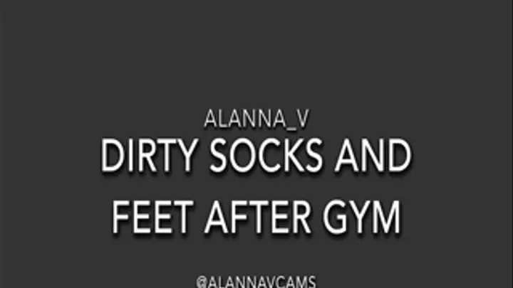 Dirty Socks and Feet After the Gym