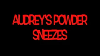 Audrey sniffs magic powder to induce sneezing