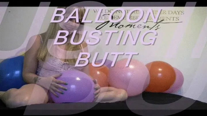 Balloon Busting Butt