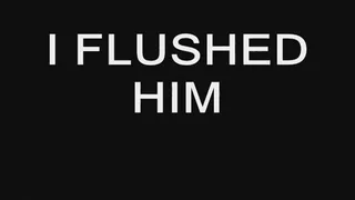 I Flushed Him