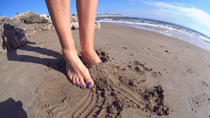 REA - Barcelona Trip - DAY3: SITGES BEACH - My Beach Feet! - CRAZY Foot Fetish