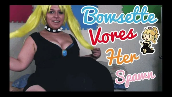 Bowsette Vores Her Spawn (Same Size Vore)