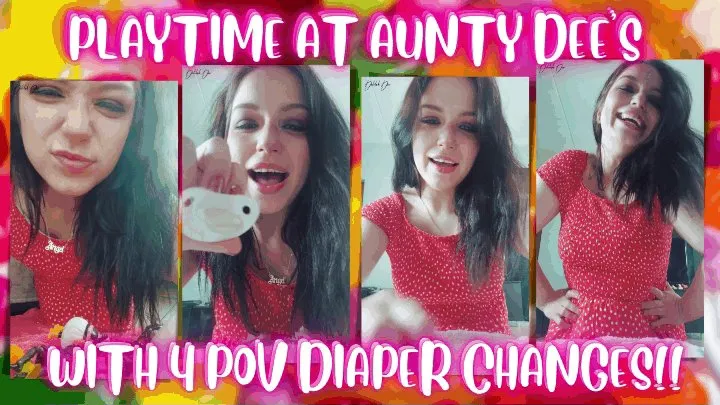 Playtime at Aunty Dee's - With 4 Diaper Changes!! - MKV