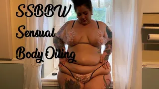 SSBBW Sensual Body Oiling