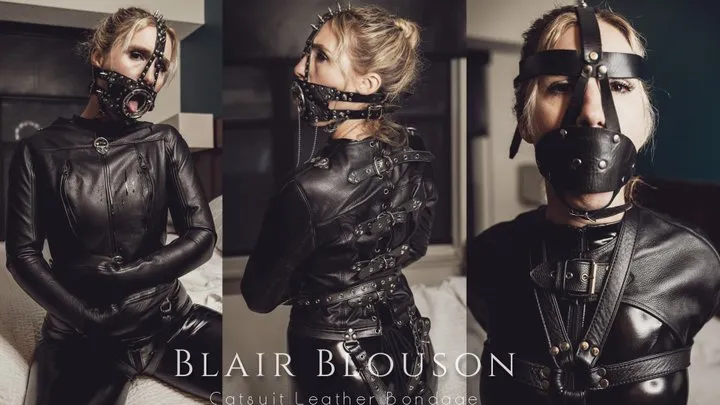 Blair Blouson Catsuit Leather Bondage