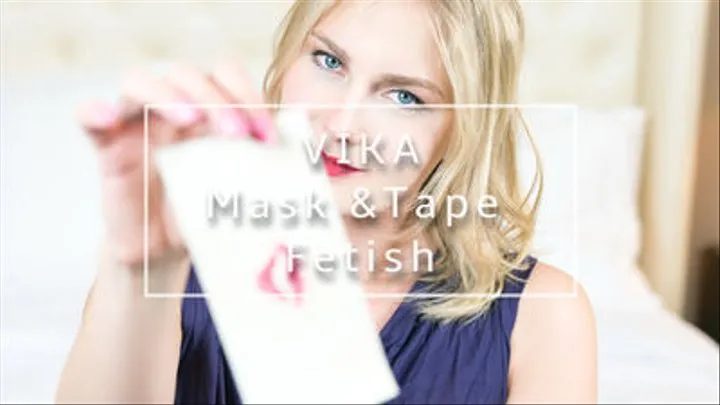 Vika Medical Mask and Microfoam Tape Fetish