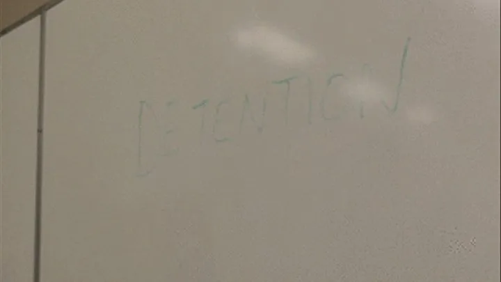 Detention: Professor I need an A +