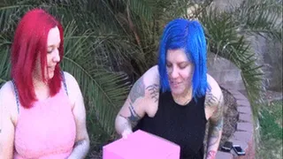 Beautiful Women Eat Messy Donuts