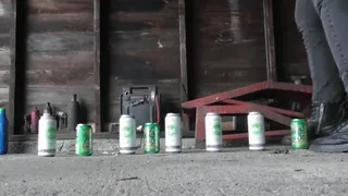 Combat Boots Crush 50 Cans