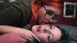 Lesbian Face Licking