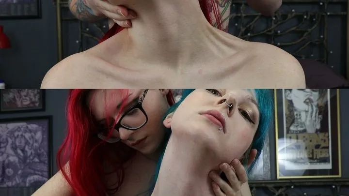 Sensual Neck Touching