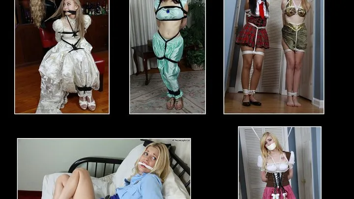 Costumed Girls Captured In Bondage - FULL FIVE-SCENE VIDEO!