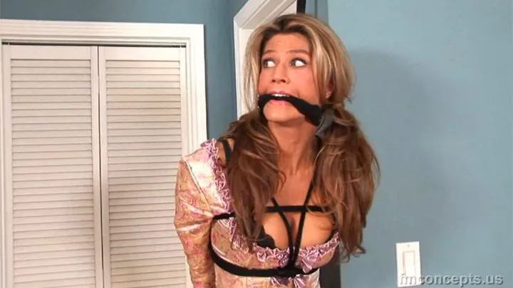 Tall and Elegant Socialite Lee Smith Is Going to Be Mightly Embarrassed When Her High-Society Friends Find Her Bound and Gagged!