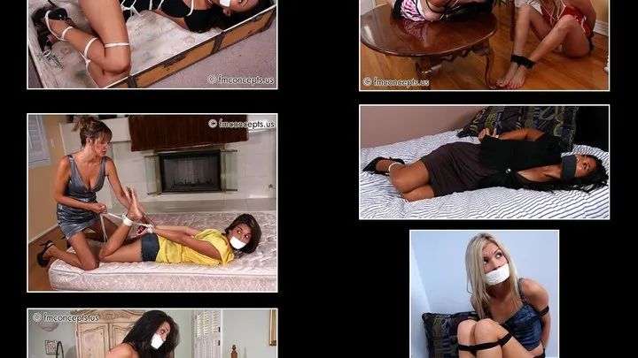 Innocent Starlets Bound And Gagged - FULL SIX-SCENE VIDEO!