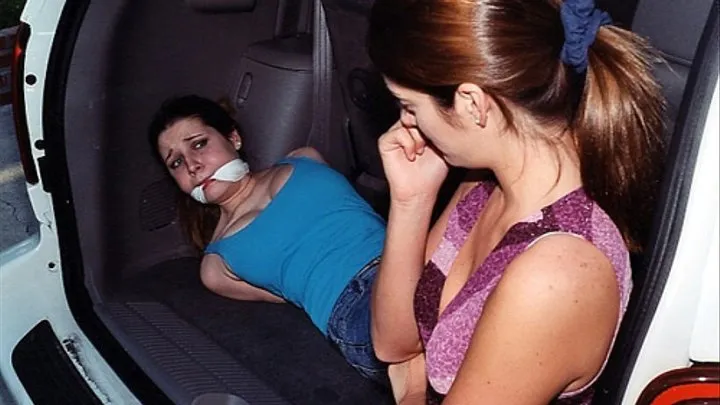 Alicia Silver Stuffs a Bound and Gagged Erica Campbell into the Back of an SUV! Enhanced Video!