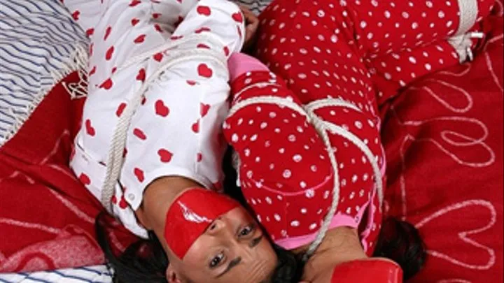 The Beautiful Mancini Sisters are Tied and Gagged in Their Pajamas!