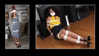 In This Very Long Clip, Adrienne Manning are Tied and Gagged For Their Greed!
