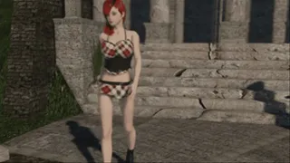 Riley Gets Her Ass Spanked in the Ruins