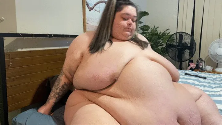 SSBBW Stella Fat Pussy Dildo Fucking (Different Angle)