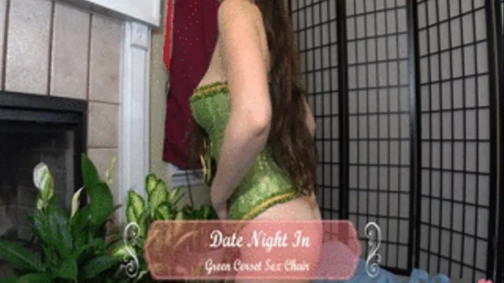 Date Night In 9: Green Corset Sex Chair