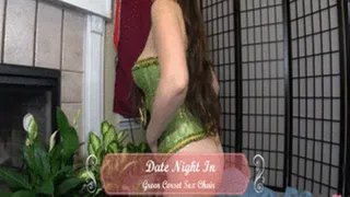 Date Night In 9: Green Corset Sex Chair