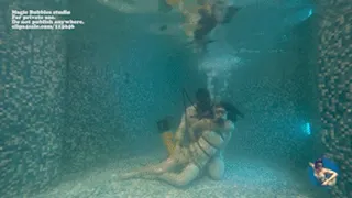 Helen and Aoro bondage nude scuba